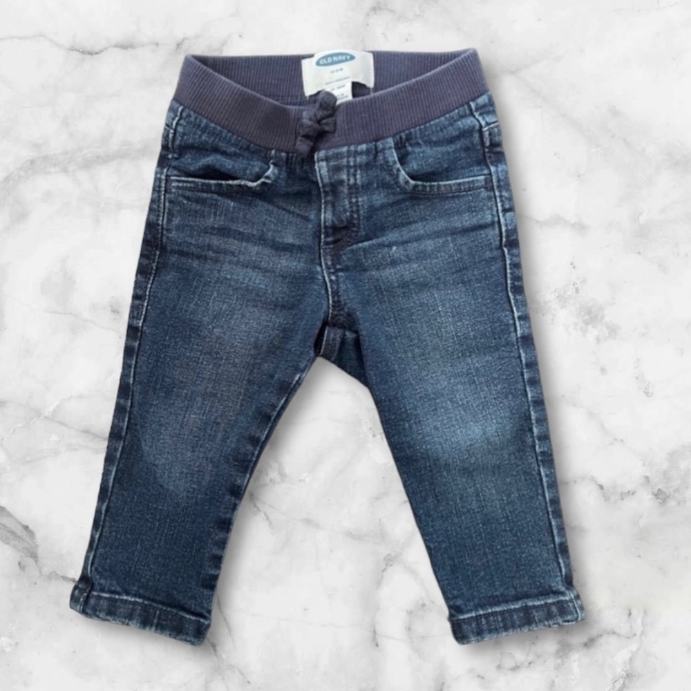 Old Navy Dark Blue Denim Jeans, Size 12-18M